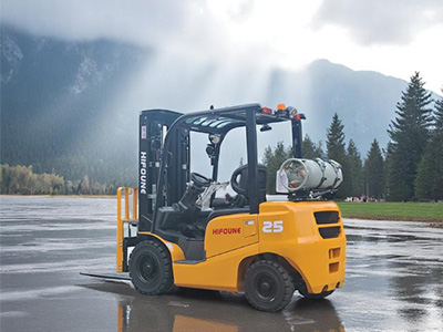 HIFOUNE'nin uluslararası pazarda LPG'li forklift satış hacmi ne kadardır?
