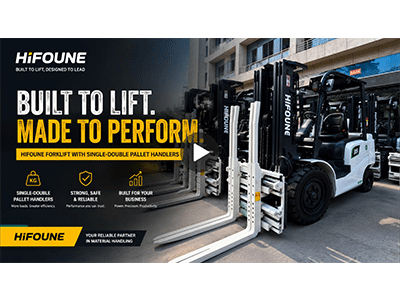 HIFOUNE forklift with Single Double Pallet Handlers